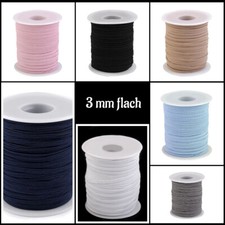 5 m Gummiband 3 mm flach