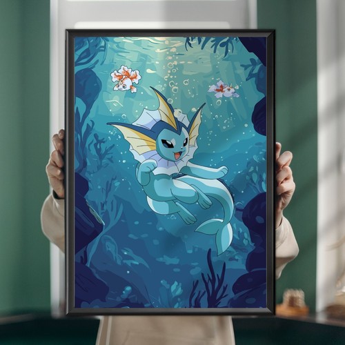 Vaporeon pokémon poster - vaporeon,