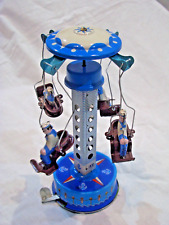 Blechspielzeug Karussell Matrosenkarusell Leuchtturm Gondel Seemann Blechfabrik