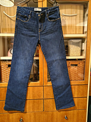Zara damen jeans blau - gr., 42