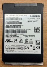ScanDisk SATA SSD X400 256GB