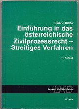 Einführung in das österreichische Zivilprozessrecht -Streitiges Verfahren Ballon