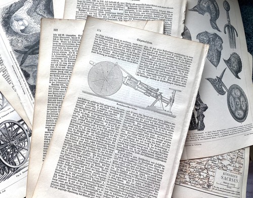 Alte buchseiten vintage - –,