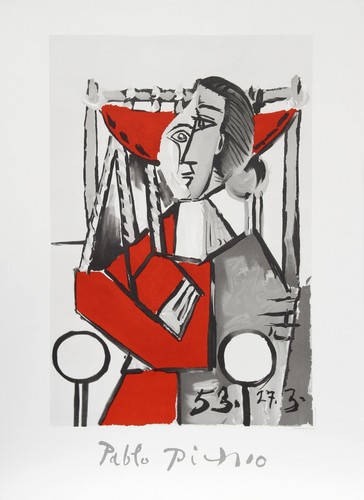 Pablo picasso femme assise - picasso,,