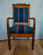 Biedermeier Empire Armlehnstuhl Sessel Fauteuil in Esche um 1820