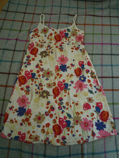 ESPRIT - Kleid - Gr. 38 - mehrfarbig - Blumenmuster- Spaghettiträger