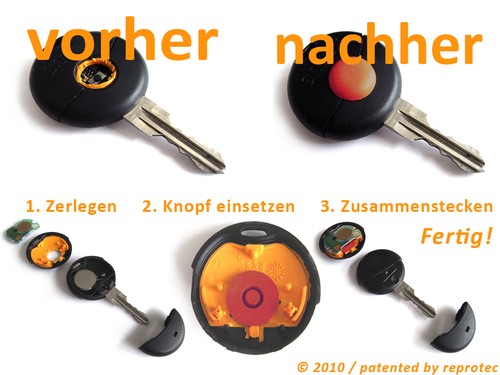 Smart druckknopf schlüssel - 2x,