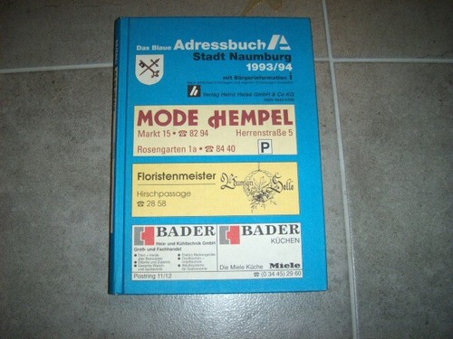Adressbuch stadt naumburg - stadt,