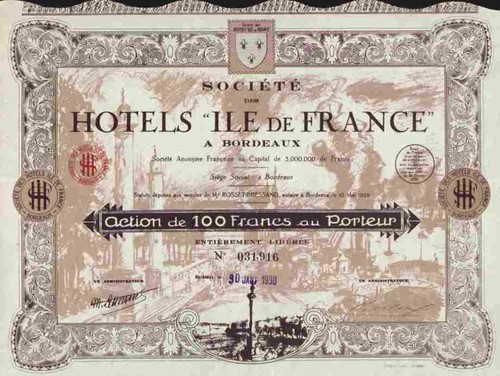 Societe des hotels ile - des,