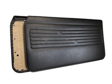 Black front door panels set