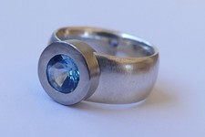 Ring 925 Silber blauer