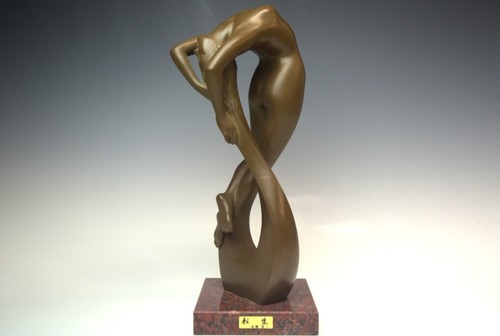 Bronze statue frau - statue,