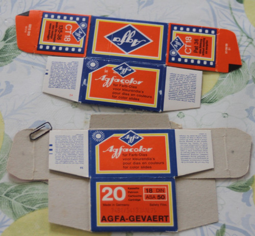 Karton foto agfa agfacolor - karton,
