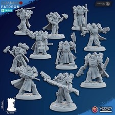 10x Temple Inner Circle Knights für  Primaris Marine Black Templars