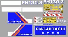 Fiat-Hitachi Fh 130.3 M - W Decals (Aufkleber) Klebstoff, Komplett-Set