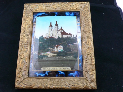 Altes perlmuttbild maria - perlmuttbild, trost