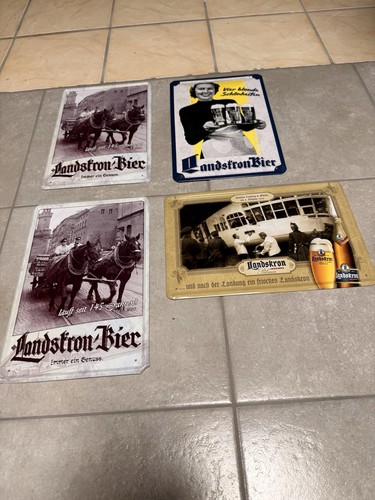 Landskron brauerei blechschild - brauerei,
