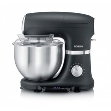 SEVERIN Küchenmaschine mit integrierter Waage KM 3898 inkl. Knethaken, Flachrühr