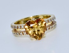 HERZ CITRIN 3,5 ct. BRILLANT