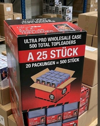 Ultra pro toploader 500 stk - ultra,