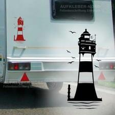 Autoaufkleber Leuchtturm Roter Sand 40cm A13 Wohnmobil Wohnwagen Urlaub Nordsee