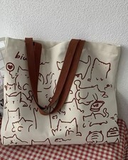  Leinen Tasche Beutel Katzen