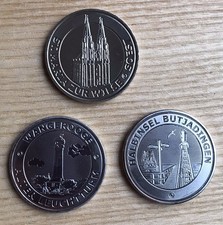 3x Memodaille Medaille Münze Wattenmeer Wangerooge Butjadingen Soest Souvenir