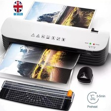 Laminiergerät Set A4/A5/A6 Büro Laminiermaschine mit Papierschneider & Eckrunde