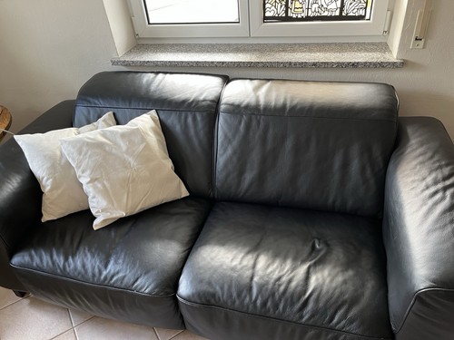 Ledersofa sitzer - 2,