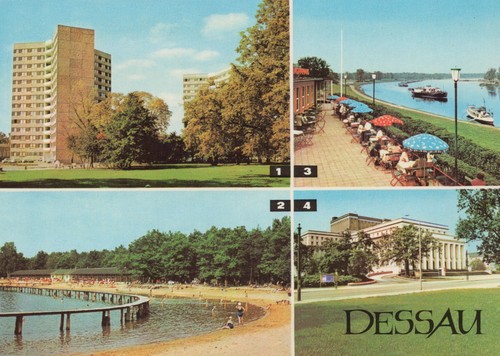 Ddr ansichtskarte dessau - ddr,