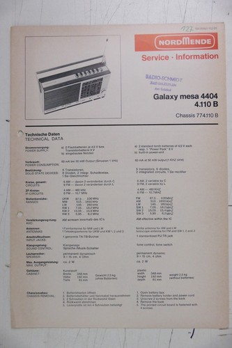 Nordmende galaxy mesa 4404 - nordmende,