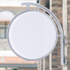 LED Lichtbox Doppelseitig Werbung Leuchtkasten Werbeschild Beleuchtet φ 40 cm