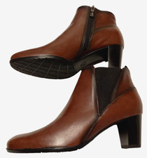 Damen leder stiefeletten - leder,