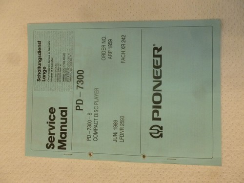 Pioneer 7300 - pioneer, pd-7300 