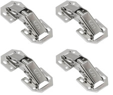 4x Möbelscharnier Klappenscharnier Mini Feder Scharnier Aufschrauben Caravan 90°