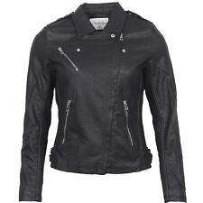 Damen Lederjacke Leder Jacke Damenjacke Jacket Bikerjacke Kunstlederjacke 