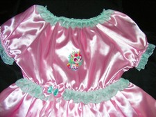 süsses Adult Baby Kleid - Satin - Gr. XXl