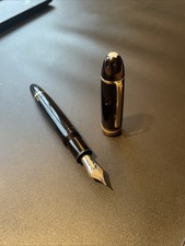 MONTBLANC MEISTERSTÜCK 149 Kolbenfüller Schwarz & Gold M 14K Feder 