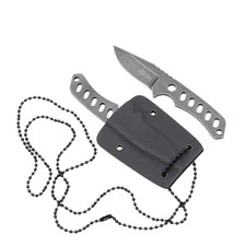 Neck Knife "Skelett Titan" Taschenmesser - Outdoor Jagd Hals Messer Kydexscheide