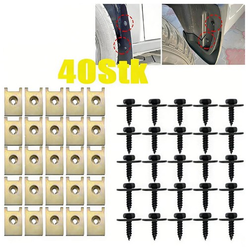 40x mutter sechskant - u,