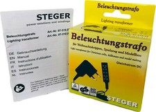 Steger Beleuchtungs-Trafo 3,5/4,5 Volt für Puppenhäuser/Krippen (Kahlert 60959)
