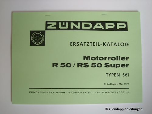 Zündapp ersatzteilkatalog - zündapp, r