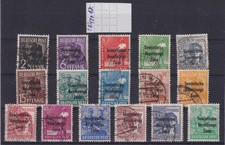 SBZ Michel 182 - 197 KW 18,00 Euro 1948 Gestempelt auf Steckkarte
