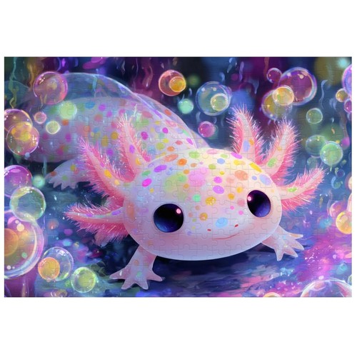 Puzzle 300 teile axolotl bunte - axolotl,