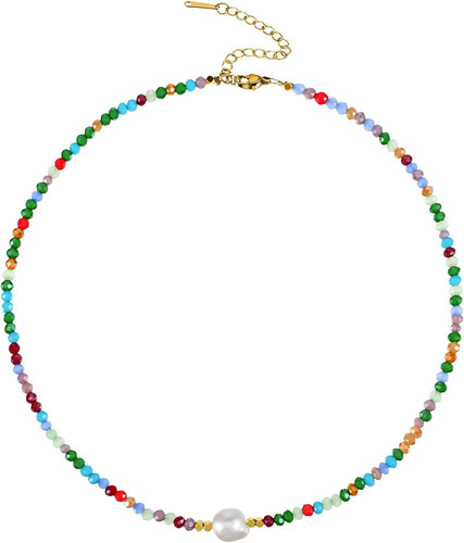 Bunte sommer perlenkette boho - bunte,