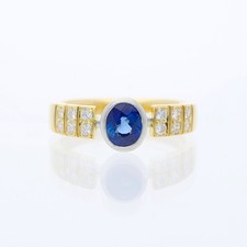 Saphir Ring 1,10 ct. 750 Gold