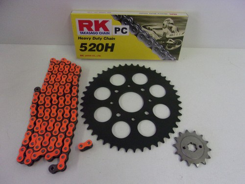Kettensatz kette orange ritzel - kettensatz,
