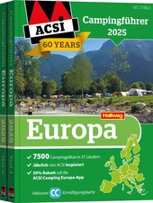 ACSI Campingführer Europa 2025 | Taschenbuch | Hallwag ACSI Führer | 1392 S.