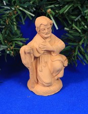 Krippenfigur Josef Hirte Ton