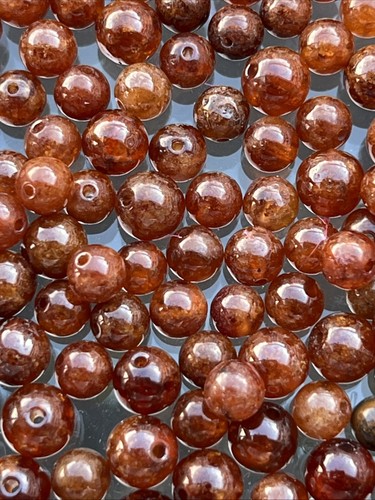 Orange roter granat - orange, perlen